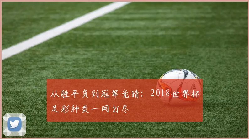 从胜平负到冠军竞猜：2018世界杯足彩种类一网打尽